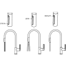 Смеситель для кухни GRANULA 8168 арктик с выдвижным изливом 8168 APKTIK (BELYII)